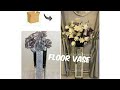 DIY Crushed Diamond Vase|diy floor vase|How to Make Flower Vase|cardboard big flower vase