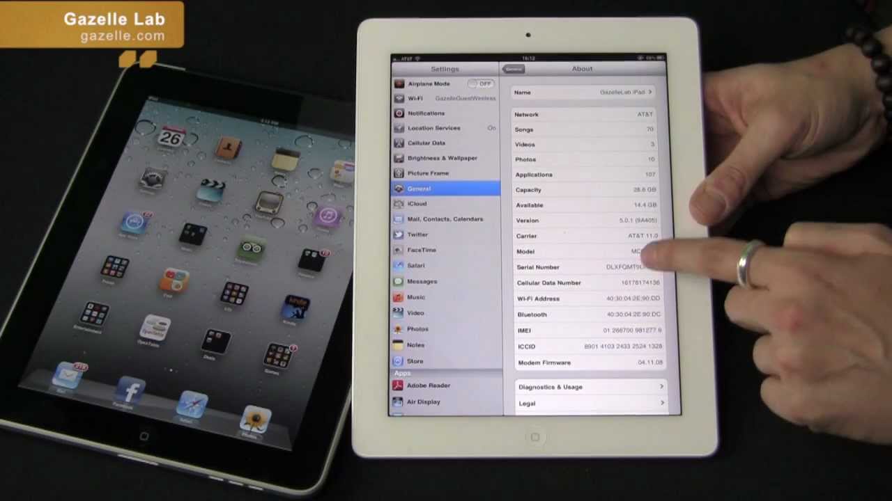 Vil Juster fredelig How to Identify Your iPad Model - Tutorial by Gazelle.com - YouTube