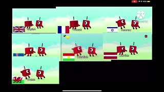 Numberblocks in 7 languages🇬🇧🏴󠁧󠁢󠁷󠁬󠁳󠁿🇫🇷🇮🇱🇮🇸🇱🇻🇹🇷🇮🇷🇮🇶