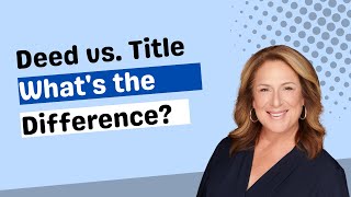 Deed VS Title: What's the difference?  Real Estate Exam Topics Explained || Celeste Linthicum