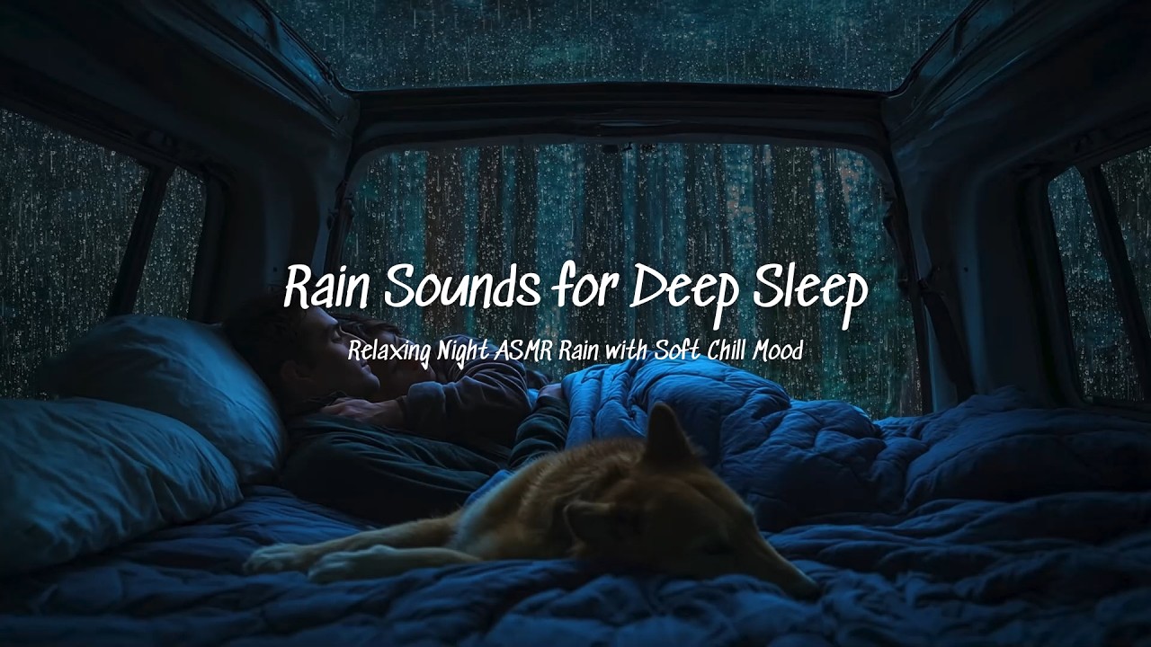 Rain Sounds for Deep Sleep 🌧️ Relaxing Night ASMR Rain with Soft Chill Mood