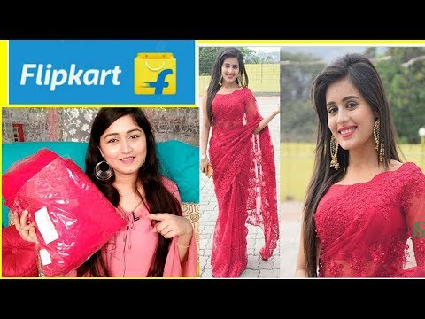 flipkart par party wear saree