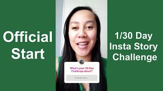  Start | 1/30 Day Insta Story Challenge