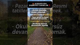 Almanyadaki̇ Bazi Yasaklar