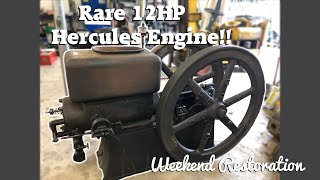 Rare Hercules 12HP Engine Start Up! - Weekend Restoration