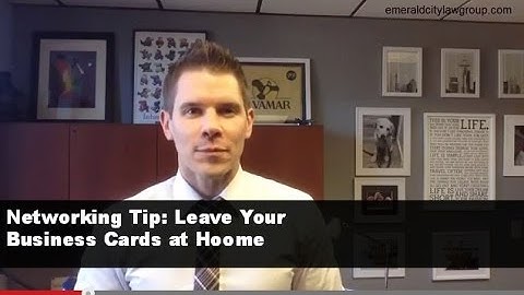 Networking Tip - Leave Your Business Cards at Home