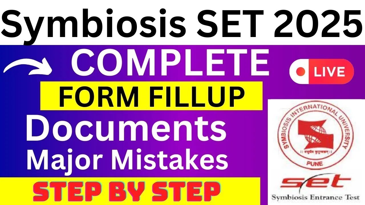 Symbiosis SET 2024 Application Form Symbiosis SET Registration 2024