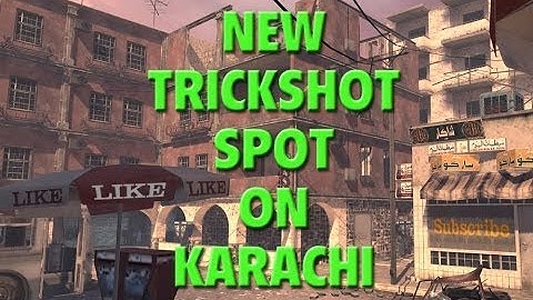 Brand new trickshot spot on karachi (mw2)