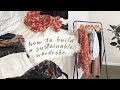 how to sustainably build your wardrobe | inspiroue