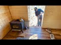 Offgrid cabin floor and ceiling finally finished