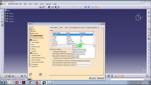 CATIA Inch to mm/ changing Units