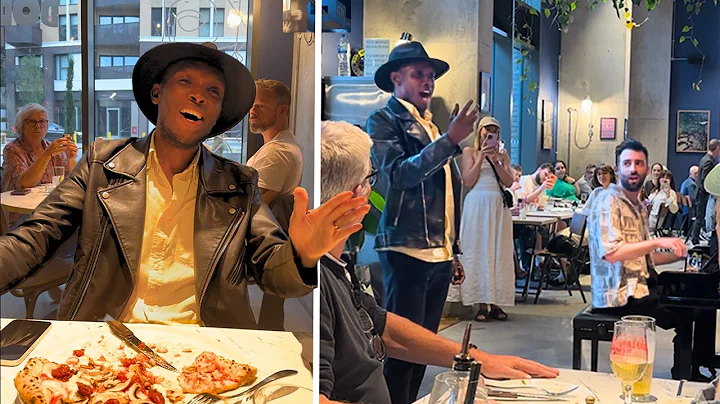 AMAZING Tenor joins me in Restaurant singing Godfather Theme 😍