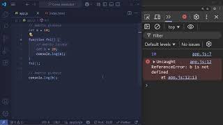 Maestro JavaScript: Block scope.