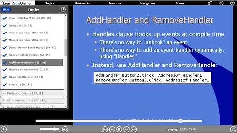 VB - AddHandler and RemoveHandler