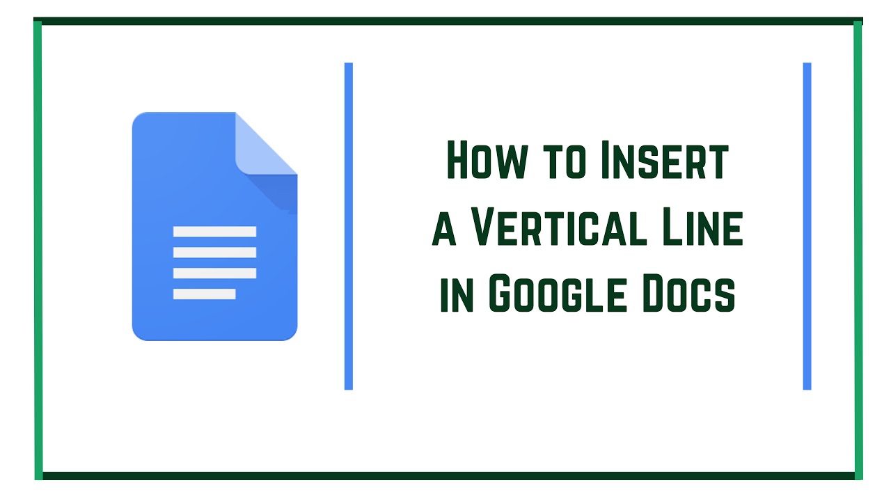 Insert vertical line next to text? - Google Docs Editors Community