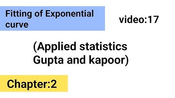 Fitting of exponential curve|| ISS study