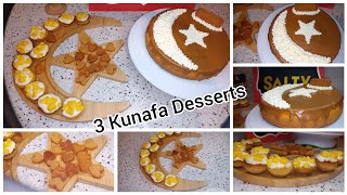 كنافه ب 3 طرق مختلفه و جديده - Kunafa 3 ways | Kunafa Lotus Cheesecake, Kunafa Cups and Kunafa bites