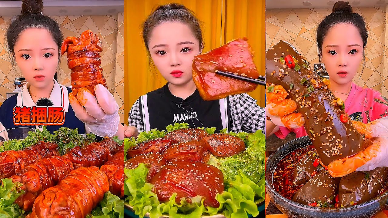 Real Mukbang :) spicy Pork Bellly Soothing Sounds While Enjoying Delicious 먹방 모음이 팅쇼 리얼 사운드 #1322