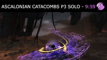 [qT] Ascalonian Catacombs Path 3 Solo | 9:59 | Mesmer