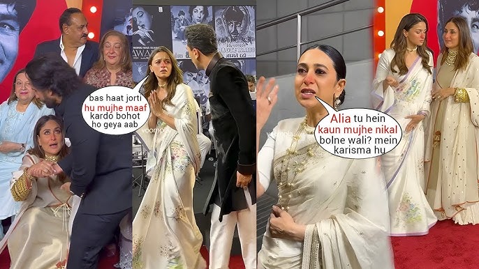 Karisma Kapoor's shocking Angry reaction for Alia Bhatt shouting with Ranbir walked out of media