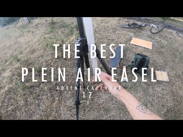 Watercolor plein air easel - a simple solution for a lightweight easel. 
