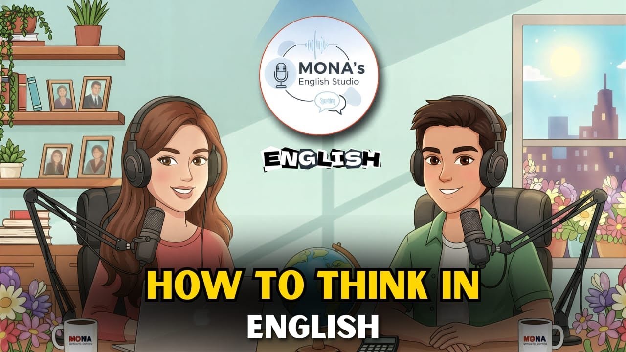 How to Think in English FAST | Mona & Noah Teach Real English Thinking