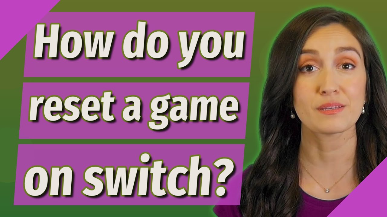 How do you reset a game on switch? - YouTube