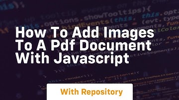 how to add images to a pdf document with javascript