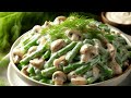 EASY Green Bean and Mushroom Salad Recipe (HOW to Make Cold Appetizers)