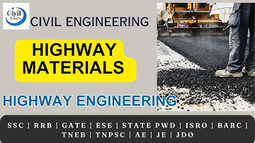 Highway Materials | Tamil | Highway Engineering | Civil Engineering | TNPSC AE #tnpscae #civil