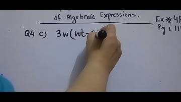 How to solve Algebraic expressions Chapter 4 Exercise 4B question 3 to 7 all parts 