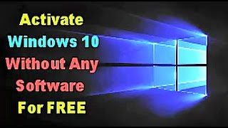 How To Activate Windows 10 Without Any Software For FREE  (EASY WAY) screenshot 1