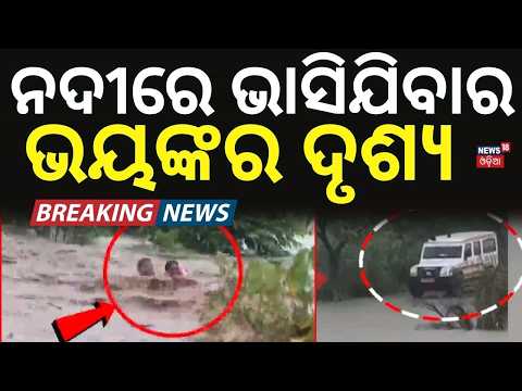 ମଝି ନଈରେ ଭାସିଗଲେ | 2 Women Trapped in Salunki River | Odisha Rain News | Odisha Flood