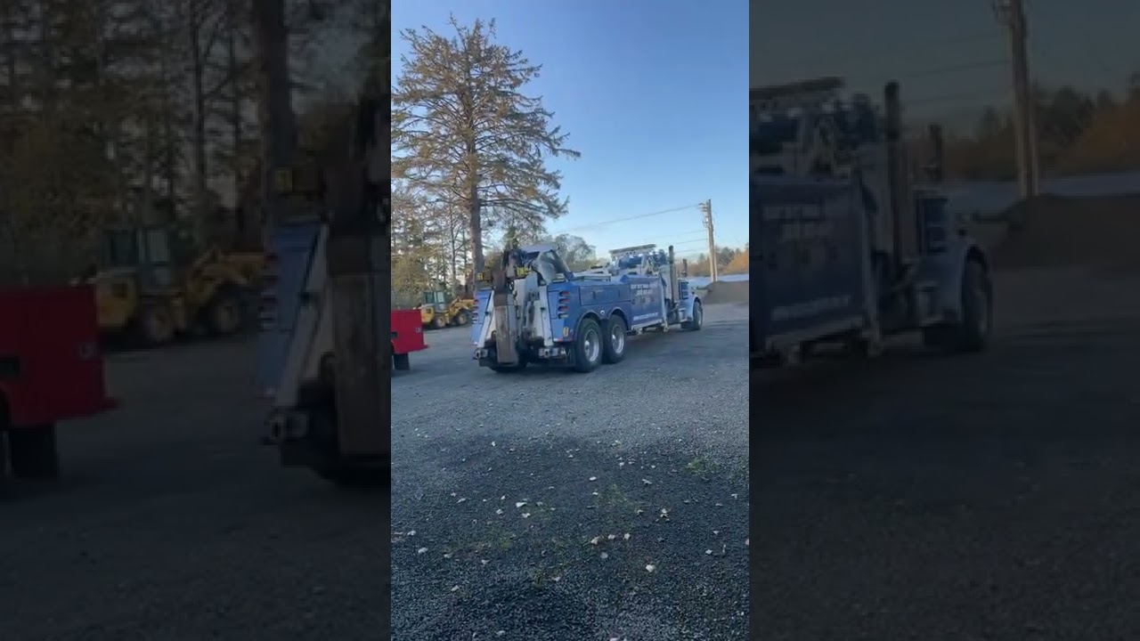 Hill towing behind the scenes
