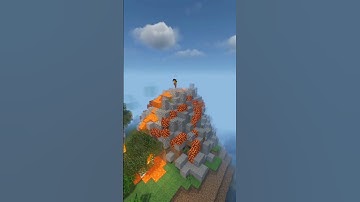 How to Build MINI volcano 🌋#shorts #minecraft #simplebuild