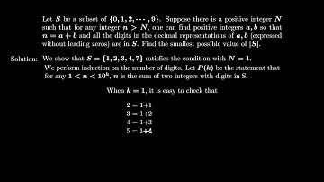 2020 INMO P3 Solution: Decimal Representation with subset