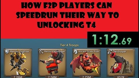 Lords Mobile - 10 tips to get T4 as fast as possible - F2P guide