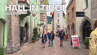 Hall in Tirol, Austria - Walking Tour - Binaural sound - 4K - Part 3