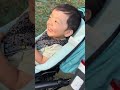 【2歳5ヶ月】遊んだ後の帰りの坂道になったらベビーカー乗るお子様。笑