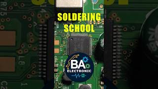 Soldering School - 64pin QFN IC replace #solderingtips #solderingmethods #goodvibes #repair
