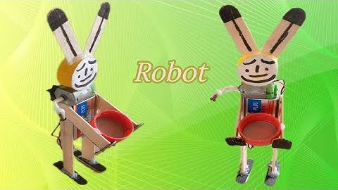 How to make Self Moving Robot using dc moter with 9 volt battery at homemade || science experiment