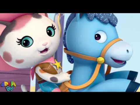 Horses Finger Family Song   With Cartoon & Real Horses   Nursery Rhymes for kids