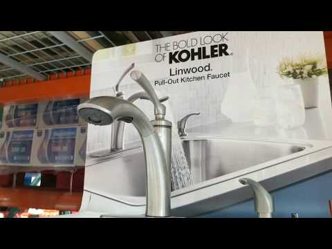 Costco Kohler Linwood Pull Out Kitchen Faucet 99 Youtube