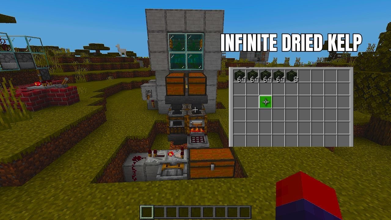 SIMPLE 1.21 DRIED KELP FARM TUTORIAL in Minecraft Bedrock (MCPE/Xbox ...