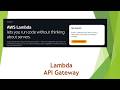 Lambda + API Gateway + HTTP Service