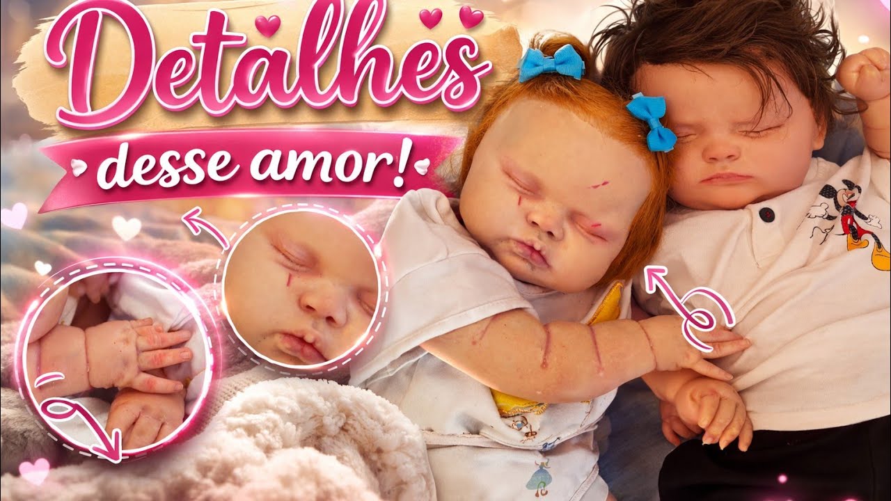 DETALHES BEBÊ REBORN KIT JOSEPH E KIT PICKLE