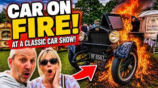 🔥 A Classic Car CAUGHT FIRE at This Vintage Vehicle Show! | Norwich Classic Vehicle Club