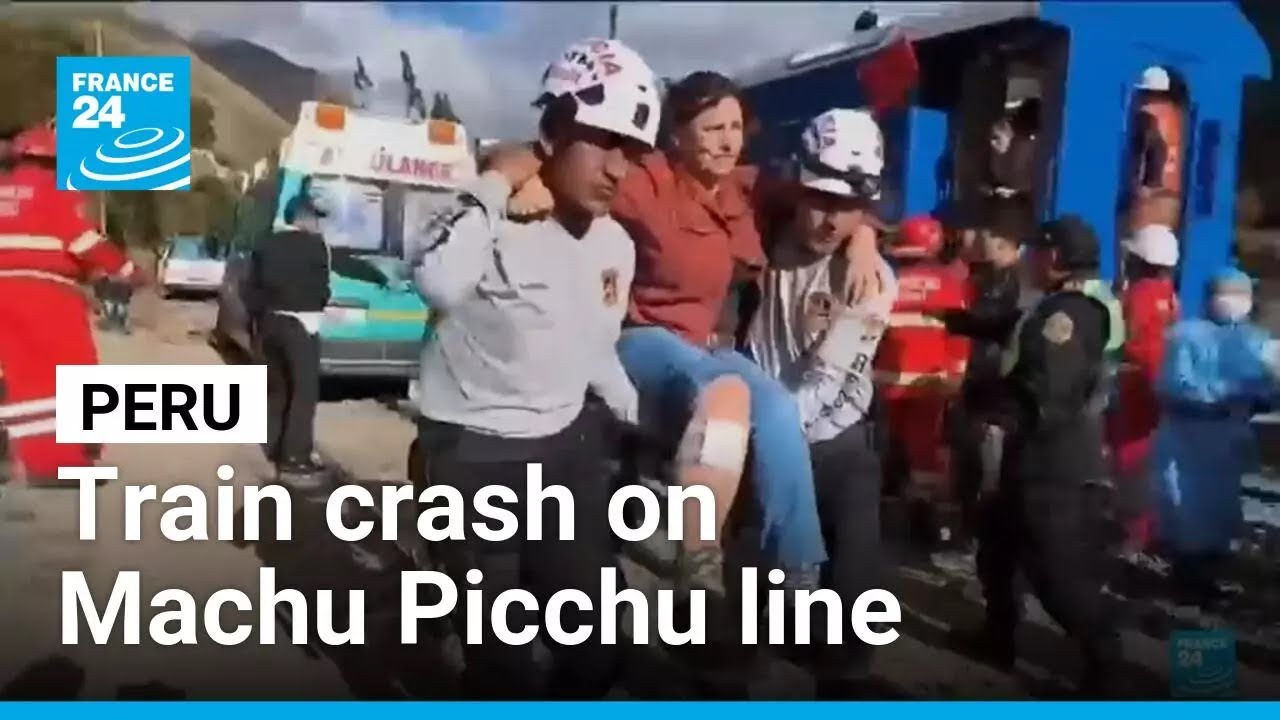 Train crash on Peru's Machu Picchu line kills one and injures 40 • FRANCE 24 English