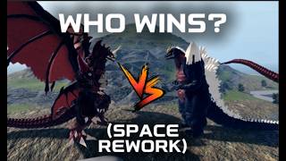 WHO WINS? DESTOROYAH OR SPACEGODZILLA AFTER REWORK!