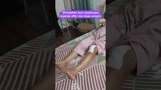 Only one exercise to reduce all quadricpes weakness after knee surgery.